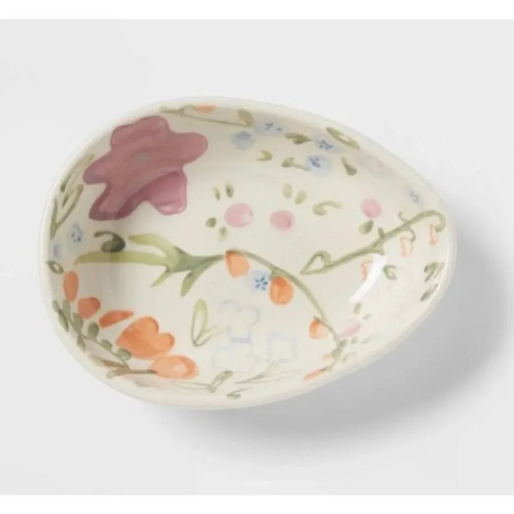 Threshold stoneware floral